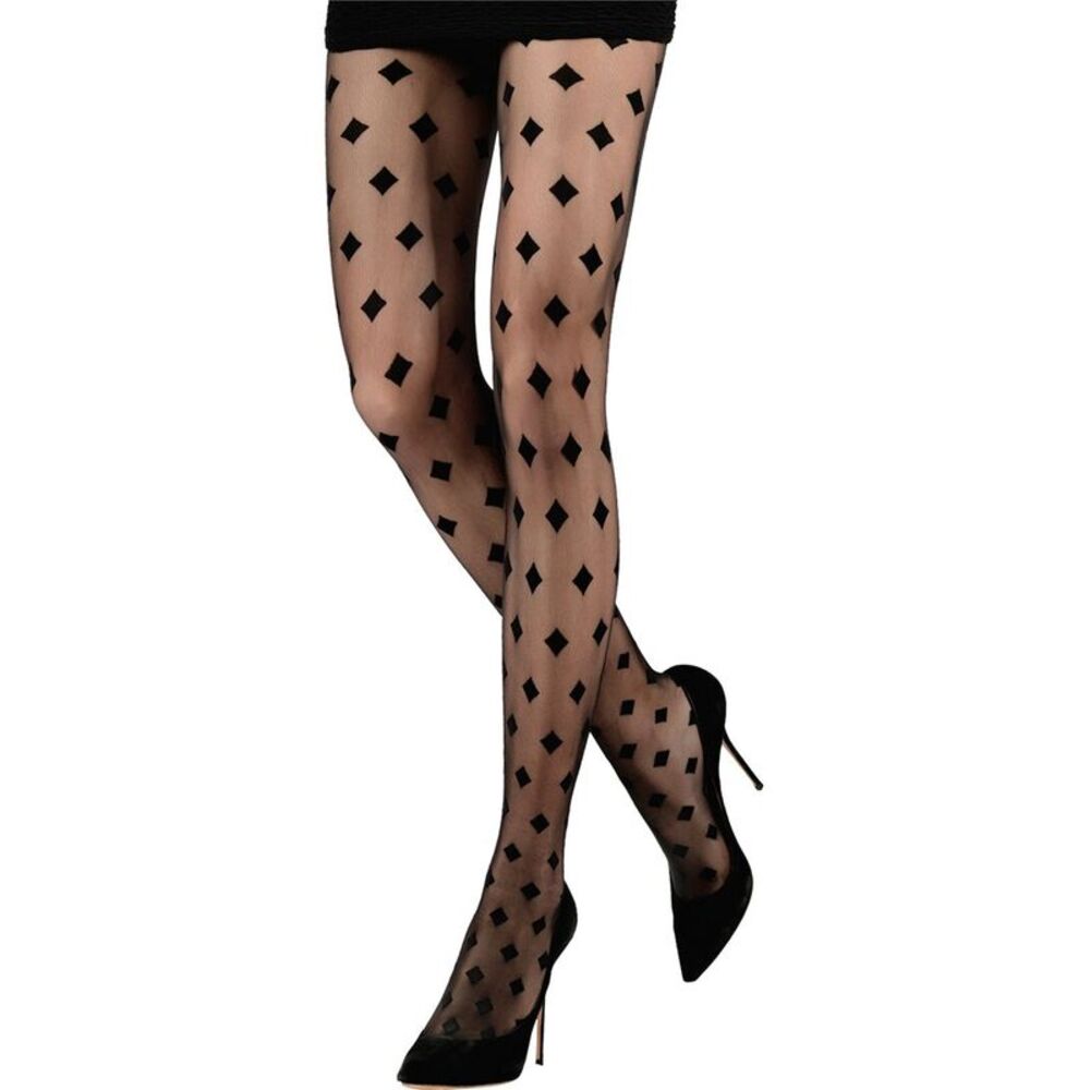 Emilio Cavallini All Over Medium Diamonds On 3D Tights